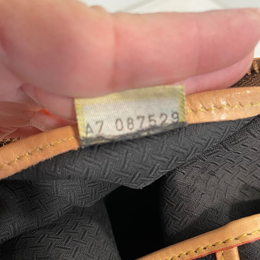 Dooney & Bourke Vintage CABRIOLET Dome Satchel/Crossbody Tan Canvas & Leather - Picture 10 of 16